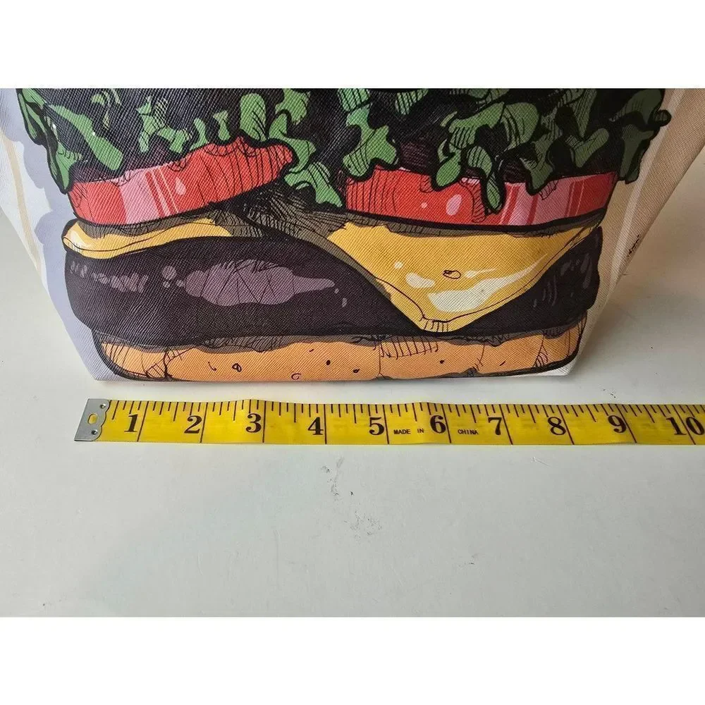 Unbranded Insulated Lunch Tote Hamburger